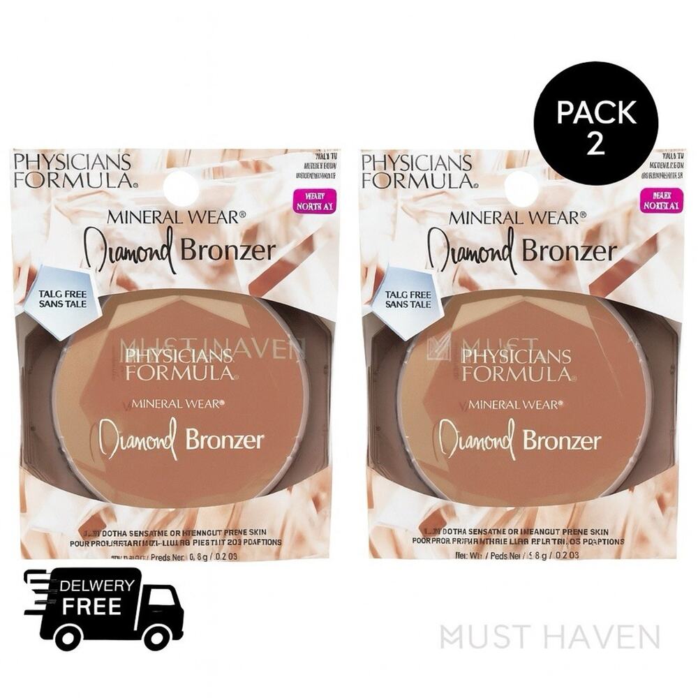 Pack 2 - Physicians Formula - Mineral Wear Diamond Bronzer - Shade Bronze Gem